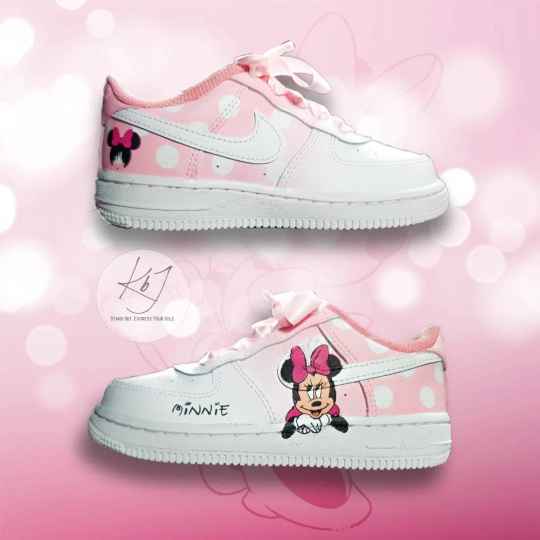 Minnie Mouse Air Force 1 Custom | KIXbyJME: Sneaker Services | Customs ...